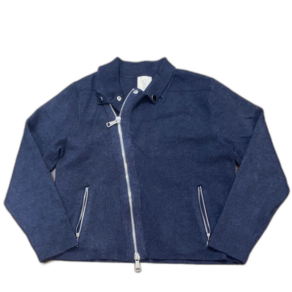 Sioni Navy Blue Bomber Jacket